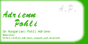 adrienn pohli business card